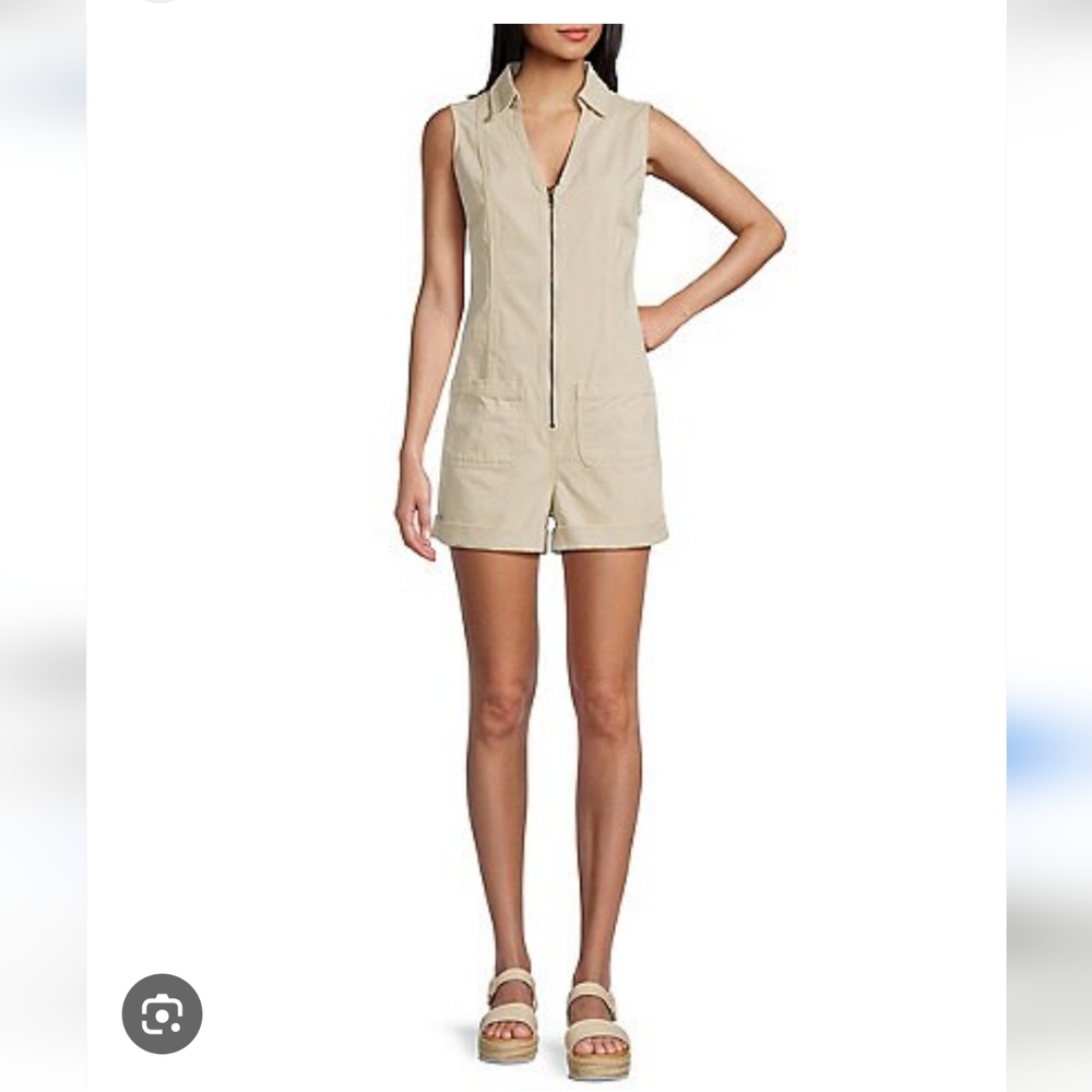 Sleeveless Beige Jumpsuit NWT M